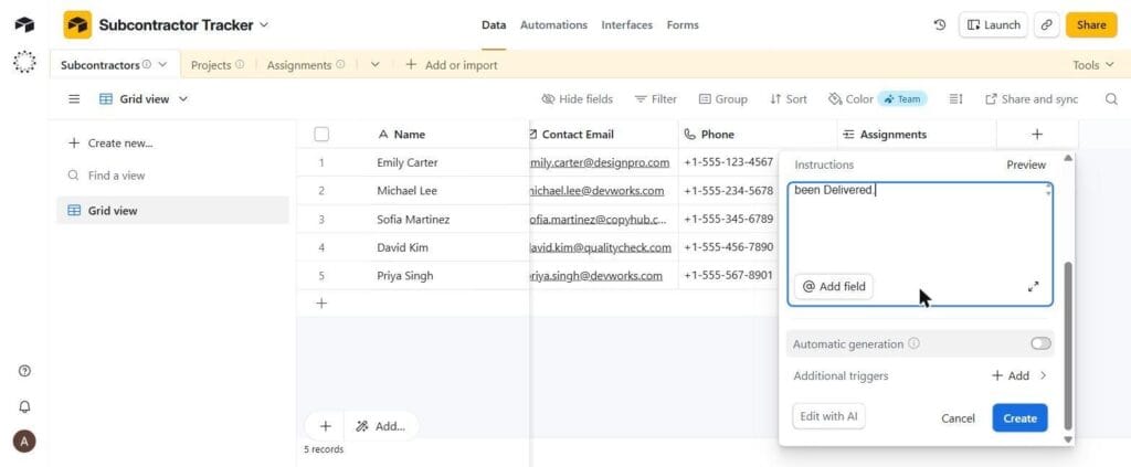 Additional triggers — schedule-based and condition-based field agent runs