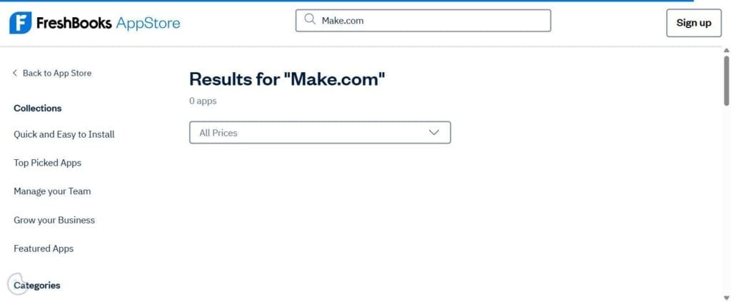 FreshBooks AppStore